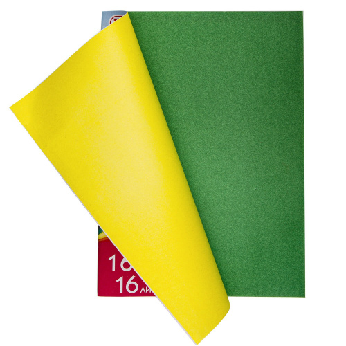 Цветная бумага ПИФАГОР "Лиса", А4, газетная, 16 л., 16 цв., на скобе, 200х280 мм фото 3