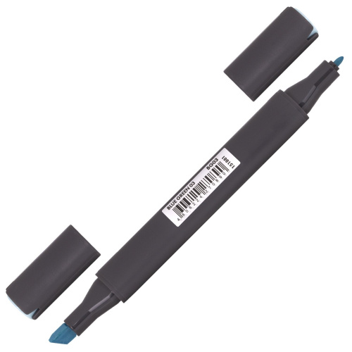 Маркер для скетчинга двусторонний BRAUBERG ART CLASSIC, 1 мм-6 мм, серо-голубой (3) фото 9