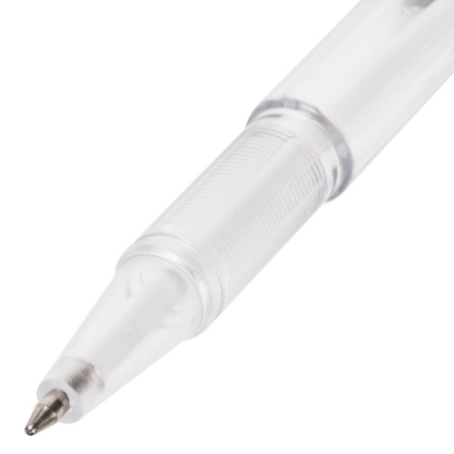 Ручка шариковая настольная BRAUBERG "Стенд-Пен", корпус серебристый, линия письма 0,5 мм, синяя фото 8
