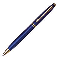 Ручка подарочная шариковая BRAUBERG "De Luxe Blue", корпус синий, линия письма 0,7 мм, синяя