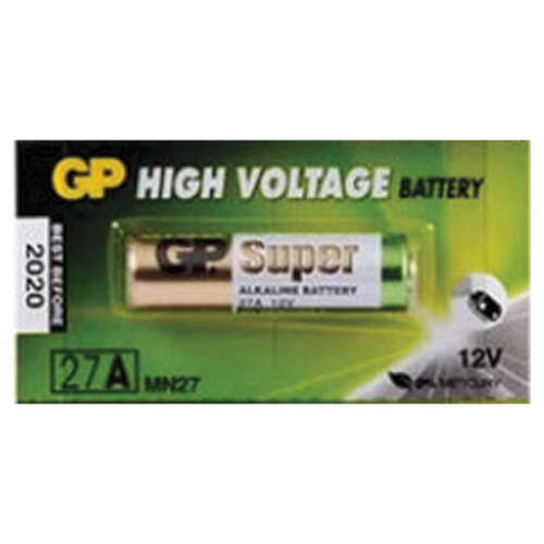 Батарейка GP High Voltage, 27 A, алкалиновая, для сигнализаций, 1 шт., в блистере, отрывной блок фото 3