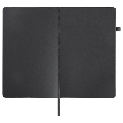 Скетчбук, черная бумага 140 г/м2 130х210 мм, 80 л., КОЖЗАМ, резинка, карман, BRAUBERG ART, черный фото 9