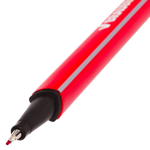 Ручка капиллярная (линер) BRAUBERG "Aero", трехгранная, линия письма 0,4 мм, красная фото 8