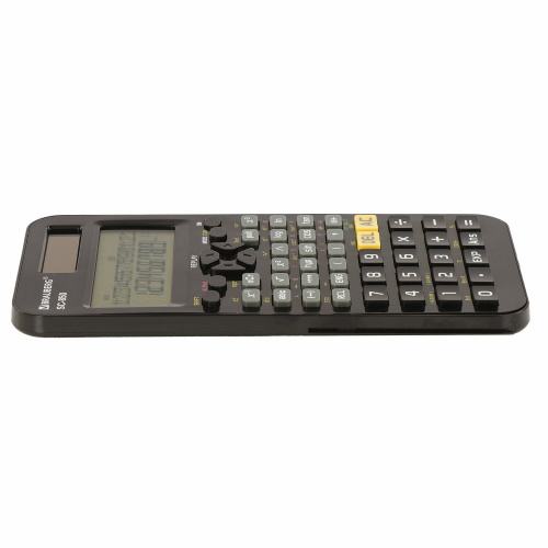 Калькулятор инженерный двухстрочный BRAUBERG, 163х82 мм, 240 функций, двойное питание, черный фото 5