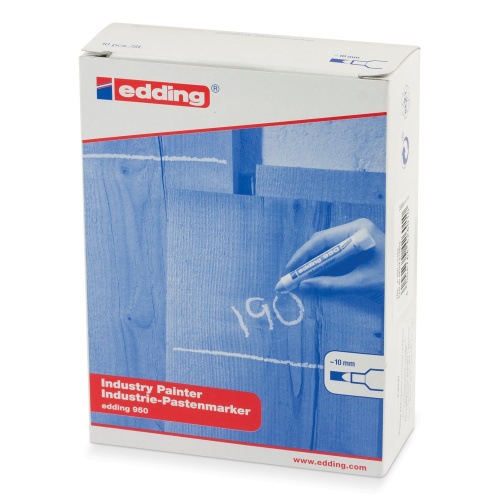Маркер-паста EDDING, для промышленной маркировки, 10 мм, синий фото 2