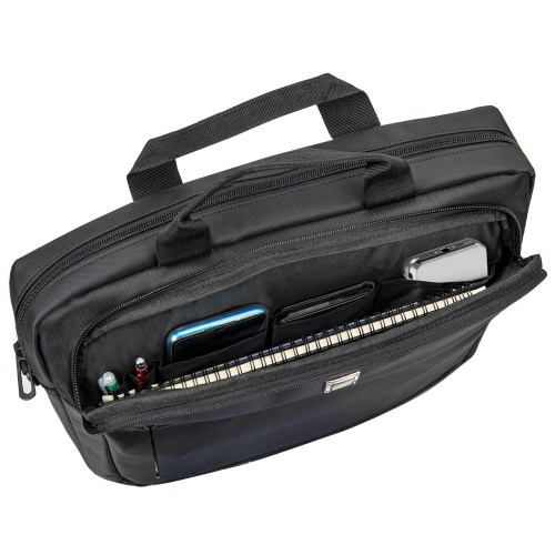 Сумка-портфель BRAUBERG "Protect", 30х40х7 см, с отделением для ноутбука 15,6", 2 отделения, черная фото 8