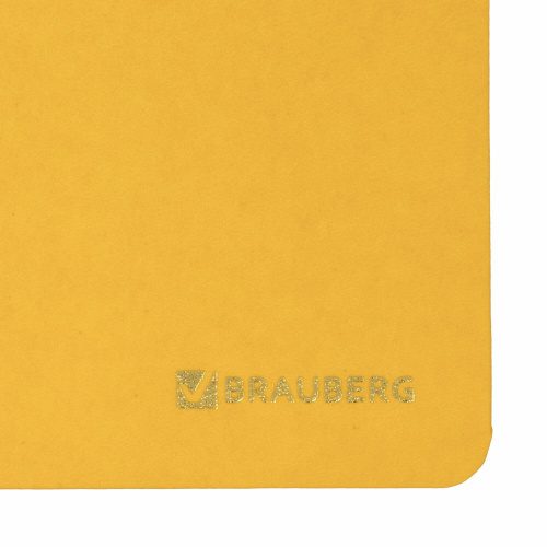 Планинг настольный недатированный BRAUBERG "Select", 305x140 мм, балакрон, 60 л., желтый фото 7