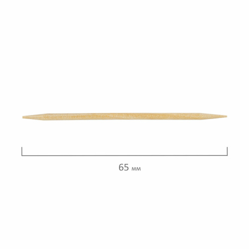 Зубочистки бамбуковые 200 штук в диспенсере, БЕЛЫЙ АИСТ, 607567 фото 6