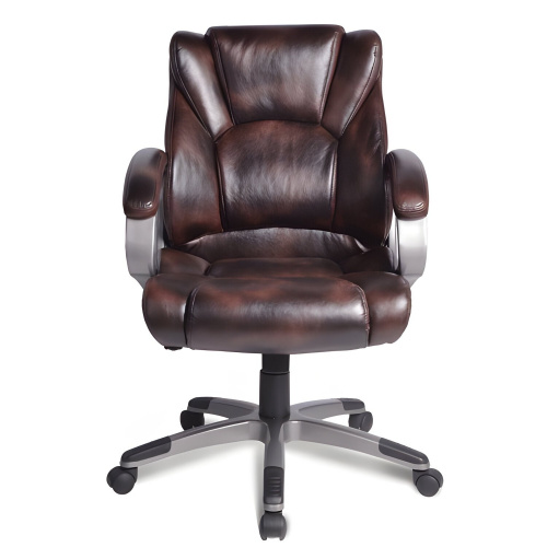 Кресло офисное BRABIX "Eldorado EX-504", экокожа, коричневое фото 5