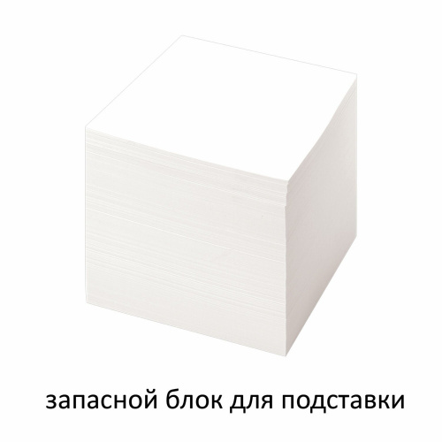 Блок для записей STAFF, непроклеенный, куб 9х9х9 см, белизна 90-92%, белый фото 4