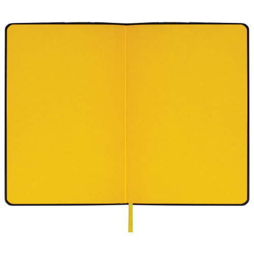 Ежедневник датированный 2024 А5 138x213 мм BRAUBERG "Stylish", под кожу, желтый, 114894 фото 2