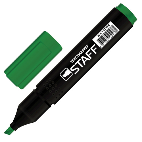 Текстовыделитель STAFF "College" "STICK", 1-4 мм, зеленый