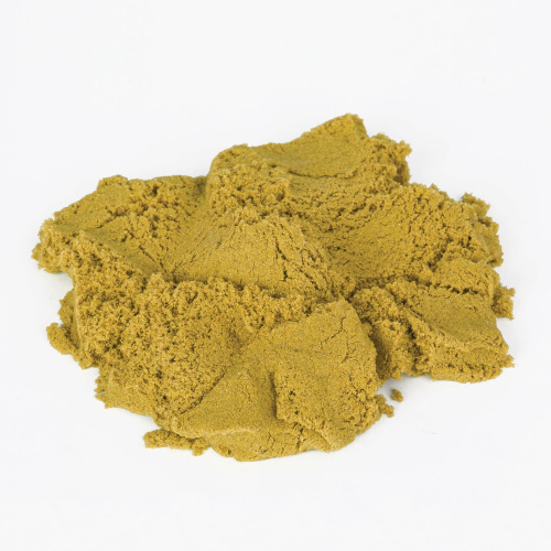 Песок для лепки кинетический, ЮНЛАНДИЯ, 500 г, 2 формочки, ведерко, желтый фото 5