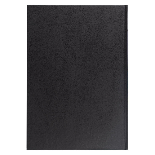 Книга учета BRAUBERG, А4, 96 л., клетка, твердая, бумвинил, блок офсет, черная фото 2