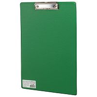 Доска-планшет BRAUBERG "Comfort", с прижимом, А4, картон/ПВХ, зеленая
