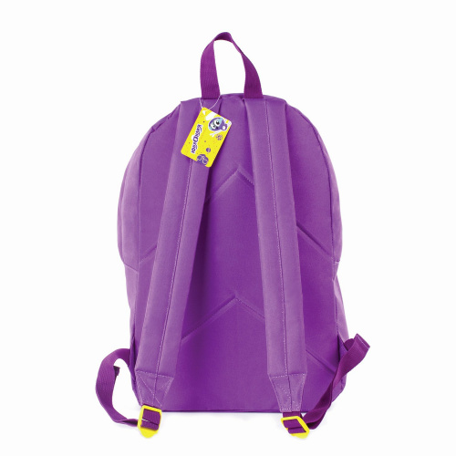 Рюкзак ЮНЛАНДИЯ, 44х30х14 см, с брелоком, универсальный, фиолетовый фото 7