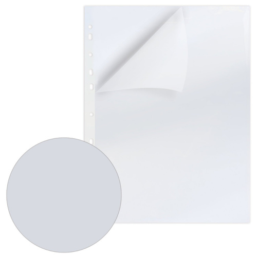 Папки-уголки с перфорацией BRAUBERG, до 40 листов, 0,18 мм, 10 шт., прозрачные фото 9