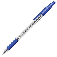 Ручка шариковая с грипом ERICH KRAUSE "R-301 Grip", корпус прозрачный, линия письма 0,5 мм, синяя