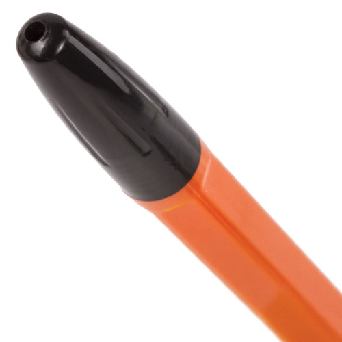Ручка шариковая BRAUBERG "X-333 Orange", корпус оранжевый, узел 0,7 мм, черная фото 6