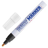 Маркер-краска лаковый (paint marker) MUNHWA, 4 мм, нитро-основа, алюминиевый корпус, черный