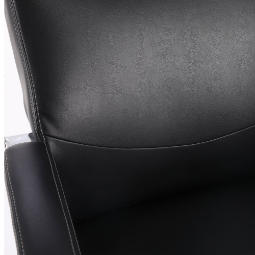 Кресло офисное BRABIX PREMIUM "Total HD-006", до 180 кг, экокожа, хром, черное фото 3