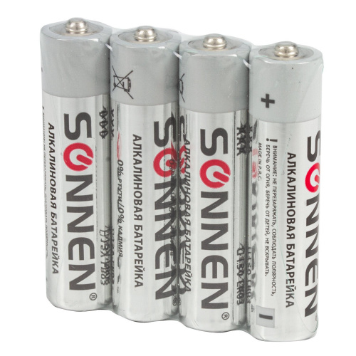 Батарейки SONNEN Alkaline, ААА, 24 шт., алкалиновые, мизинчиковые, короб фото 8
