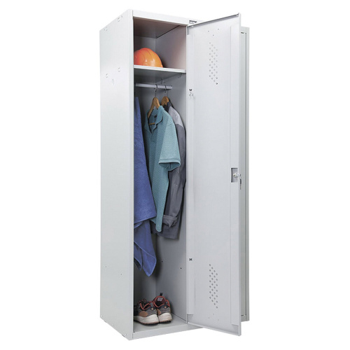 Шкаф металлический для одежды ПРАКТИК "LS-21-80", двухсекционный, 1830х813х500 мм, 35 кг фото 5