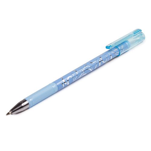 Ручка шариковая BRAUBERG "Узоры", корпус с печатью ассорти, линия письма 0,35 мм, синяя фото 2