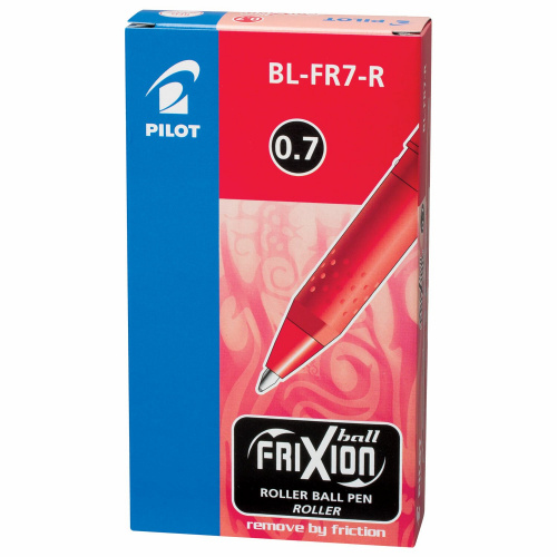 Ручка стираемая гелевая с грипом PILOT "Frixion", корпус красный, линия письма 0,35 мм, красная фото 5