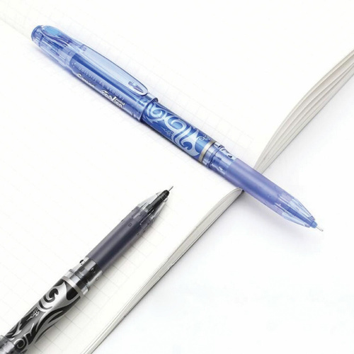 Ручка стираемая гелевая PILOT "Frixion Point", игольчатый узел 0,5 мм, линия письма 0,25 мм, синяя фото 6