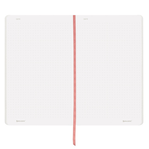 Блокнот А5 (130х210 мм), BRAUBERG ULTRA, под кожу, 80 г/м2, 96 л., в точку, светло-розовый фото 6