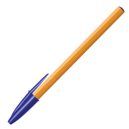 Ручка шариковая BIC "Orange", корпус оранжевый, узел 0,8 мм, линия письма 0,3 мм, синяя фото 6