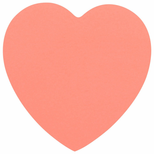 Блок самоклеящийся (стикеры), фигурный BRAUBERG "Сердце", 50 л., розовый, европодвес фото 6