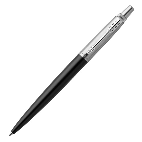 Ручка шариковая PARKER "Jotter Core Bond Street Black CT", корпус черный, синяя фото 5