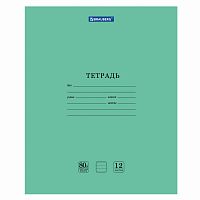 Тетрадь BRAUBERG, 12 л., линия, плотная бумага 80 г/м2, обложка картон