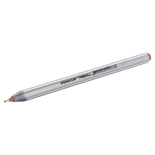 Ручка шариковая масляная PENSAN "Triball", трехгранная, узел 1 мм, линия письма 0,5 мм, коричневая фото 3