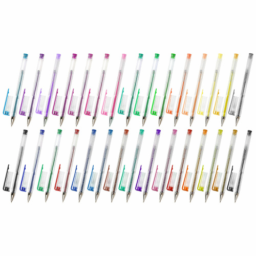 Ручки гелевые BRAUBERG KIDS "FRUITS", 30 цв, линия письма 0,5 мм, ароматизированные фото 2