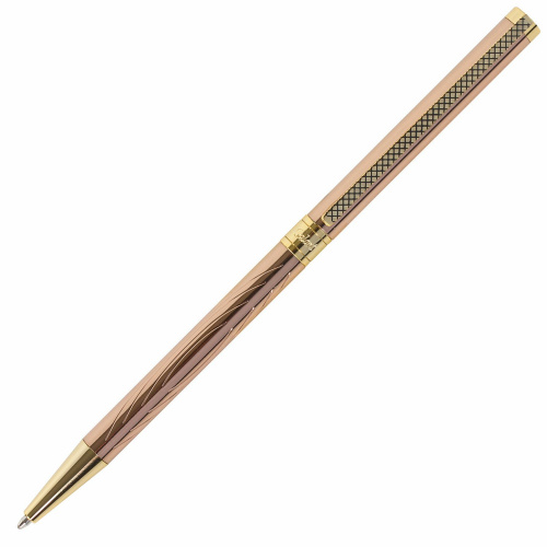 Ручка подарочная шариковая GALANT "ASTRON GOLD", корпус розовое золото, детали золотистые, синяя фото 2