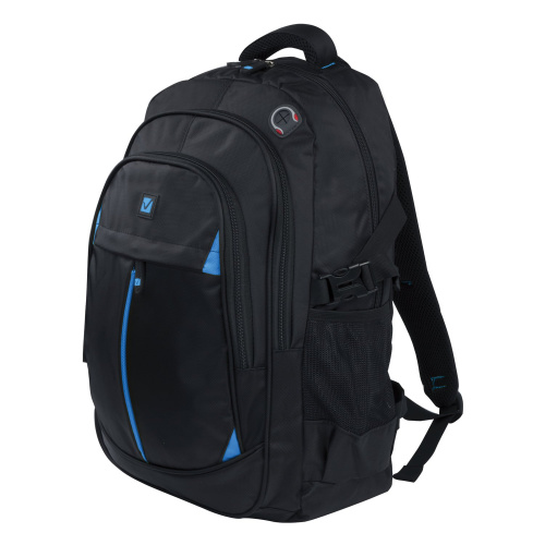 Рюкзак BRAUBERG TITANIUM для старшеклассников/студентов/молодежи, 45х28х18 см, синие вставки фото 4