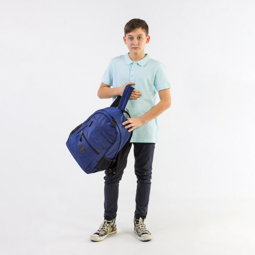 Рюкзак BRAUBERG DYNAMIC, 43х30х13 см, универсальный, эргономичный, синий фото 5