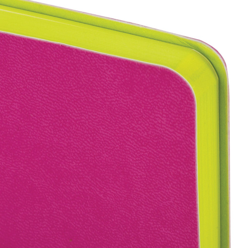 Ежедневник недатированный BRAUBERG "Flex", А5, 138х213 мм, под кожу, гибкий, 136 л., розовый фото 10