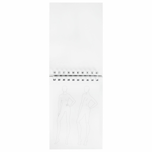Скетчбук BRAUBERG с шаблонами фигур, бумага 160 г/м2, 145х205 мм, 60 л., гребень, подложка фото 5