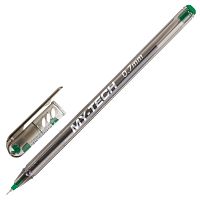 Ручка шариковая масляная PENSAN "My-Tech", линия 0,35 мм, зеленая