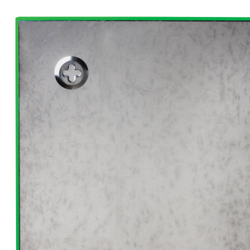 Доска магнитно-маркерная стеклянная BRAUBERG, 45х45 см, 3 магнита, зеленая фото 2