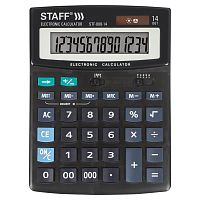 Калькулятор настольный STAFF STF-888-14, 200х150 мм, 14 разрядов, двойное питание