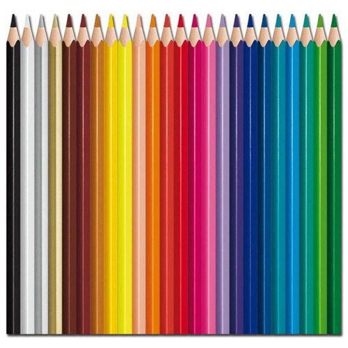 Карандаши цветные MAPED "COLOR PEP'S Strong", набор 24 цвета, грифель 3,2 мм, пластиковый корпус, 862724 фото 6