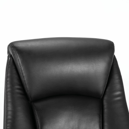 Кресло офисное BRABIX PREMIUM "Grand EX-501", рециклированная кожа, черное фото 4