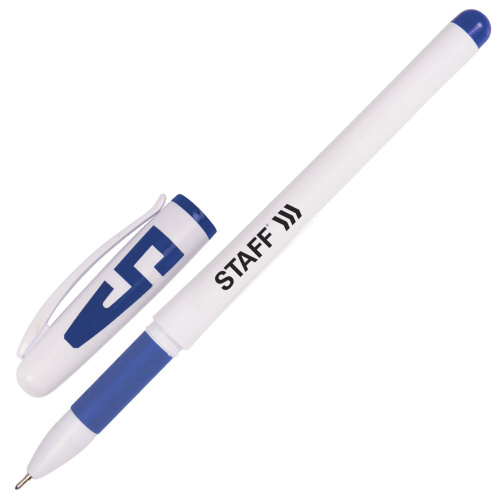 Ручки гелевые с грипом STAFF "Manager", 10 цветов, корпус белый, линия письма 0,35 мм фото 10