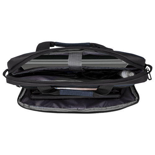 Сумка-портфель BRAUBERG "Forward", 29х40х9 см, с отделением для ноутбука 15,6", темно-синяя фото 6