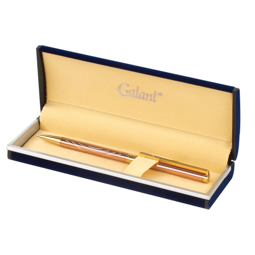 Ручка подарочная шариковая GALANT "ASTRON GOLD", корпус розовое золото, детали золотистые, синяя фото 10
